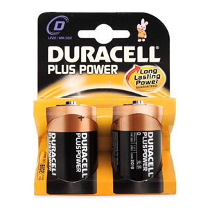 DURACELL BATTERIE ALKALINE TORCIA D PLUS 1.5V MN1300 (MN1300 D2)