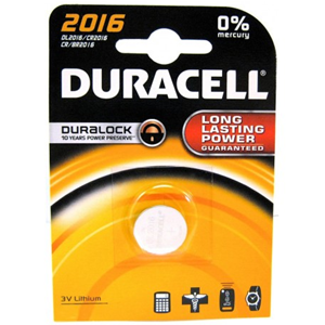 DURACELL BATTERIE CD2016 3V LITIO 1PZ (CR2016 DURB1)