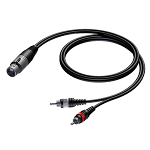 KARMA CAVO AUDIO XLR F / 2xRCA M (CAB 704-3) 3MT