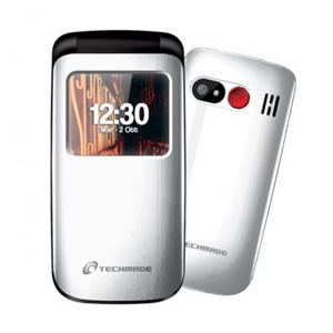 TECHMADE CELLULARE SENIOR FLIP PHONE (T40-WH) BIANCO DUAL SIM