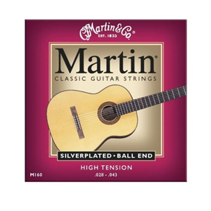 MARTIN & CO. CORDE PER CHITARRA CLASSICA MARTIN M160 SILVERPLATEDBALL