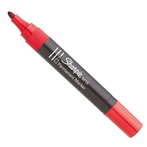 SHARPIE PENNARELLI MARCATORE ROSSO M15 (CONF 12 PZ)