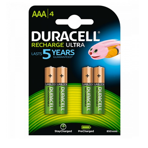 DURACELL BATTERIE RICARICABILI MINISTILO DX2400 900MAH CONF. 4PZ