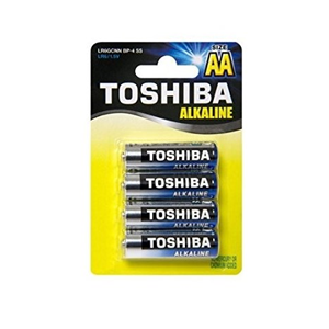 TOSHIBA BATTERIE ALCALINE STILO LR6 AA CONF.4 PZ (TOS6)