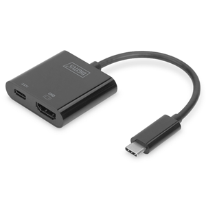 DIGITUS ADATTATORE GRAFICO USB TYPE-C 4K HDMI + USB-C (PD)