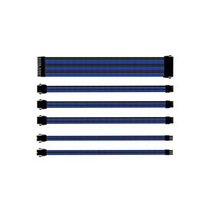 COOLER MASTER KIT GESTIONE CAVI INTERNO PC SLEEVATO BLUE/BLACK 30 CM (CMA-SEST16BLBK1-GL)