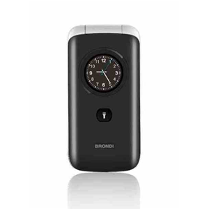 BRONDI CELLULARE AMICO CLOCK DUAL SIM NERO/SILVER