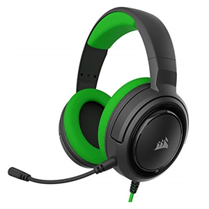 CORSAIR CUFFIE MICROFONO HS35 STEREO VERDE (CA-9011197-EU) GAMING