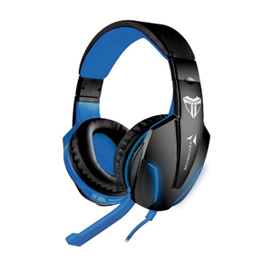 TECHMADE CUFFIE MICROFONO BLU (TM-FL1-BL) GAMING