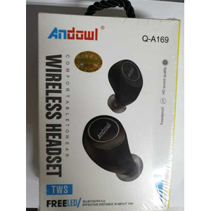 ANDOWL AURICOLARI BTH Q-A169 TWS BLUETOOTH NERO