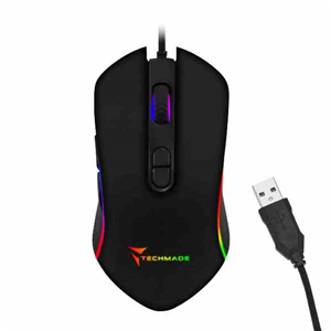 TECHMADE MOUSE GAMING TM-PG-64 USB RED LIGHT