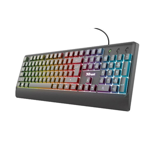 TRUST TASTIERA ZIVA GAMING RAIMBOW LED (24100) RETROILLUMINATA NERA