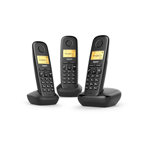 SIEMENS TELEFONO CORDLESS GIGASET A170 TRIO NERO (L36852-H2802-K111)