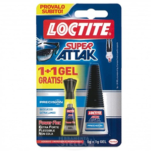 LOCTITE COLLA SUPER ATTAK 5GR + 1GR POWER FLEX