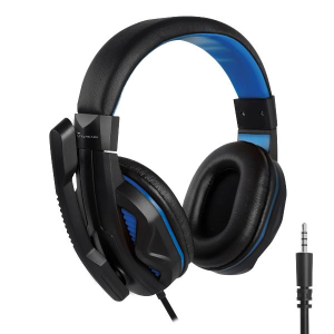 TECHMADE CUFFIE MICROFONO BLU (TM-PC13-BL) GAMING