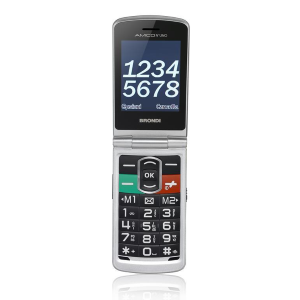 BRONDI CELLULARE AMICO N. UNO SENIOR (10274071) SILVER DUAL SIM