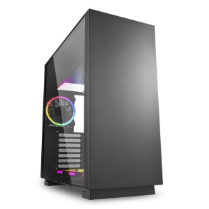 SHARKOON (RICONDIZIONATO) CASE PURE STEEL BLACK RGB ATX VETRO TEMPERATO - NERO