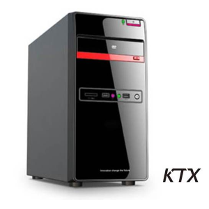 KTX CASE TX-665 MATX ALIMENTATORE 550W - NERO / ROSSO