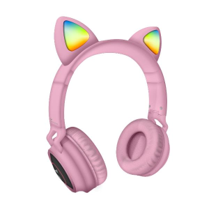 TECHMADE CUFFIA FUNNY SENZA FILO CON MICROFONO (TM-M03-PK) PINK ROSA