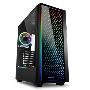 SHARKOON CASE GAMING RGB LIT 200 ATX VETRO TEMPERATO NO ALIMENTATORE