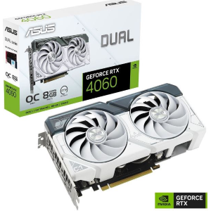 ASUS SCHEDA VIDEO GEFORCE RTX 4060 DUAL OC WHITE 8 GB (90YV0JC2-M0NA00)