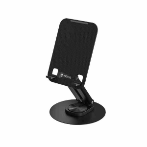 DEVIA SUPPORTO PIEGHEVOLE IN METALLO CON ROTAZIONE 360 GRADI PER TABLET/SMARTPHONE (DE360FS700B)