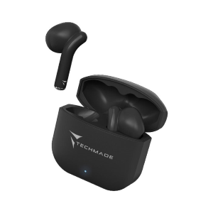 TECHMADE AURICOLARI BLUETOOTH CON BOX DI RICARICA NERI (TM-XM201-BK)