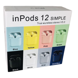 NO BRAND AURICOLARI BLUETOOTH WIRELESS INPODS 12 - COLORE BIANCO