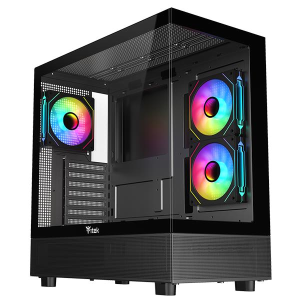 ITEK CASE GAMING TOWER SHOWBUI 42B - NO ALIMENTATORE - ARGB FAN - NERO (ITGCASB42B)