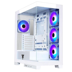 ITEK CASE GAMING TOWER SHOWBUI 45W - NO ALIMENTATORE - ARGB FAN - BIANCO (ITGCASB45W)