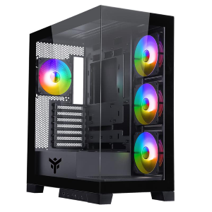 ITEK CASE GAMING TOWER SHOWBUI 45B - NO ALIMENTATORE - ARGB FAN - NERO (ITGCASB45B)