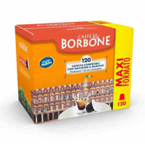 BORBONE CAPSULE MONODOSE DI CAFFE' MISCELA NOBILE BLU COMPATIBILI MACCHINE NESPRESSO - 120PZ
