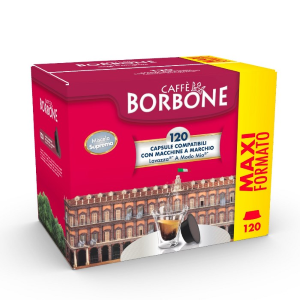 BORBONE CAPSULE MONODOSE DI CAFFE' MISCELA SUPREMA ORO COMPATIBILI MACCHINE LAVAZZA A MODO MIO - 120PZ