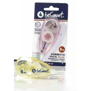 BE SMART CORRETTORE PASTEL ROLLER 8MT IN BLISTER - 1 PZ - COLORI ASSORTITI (01030029)