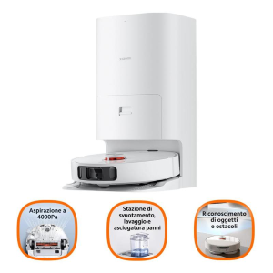XIAOMI ROBOT ASPIRAPOLVERE X10 PLUS ROBOT VACUUM CLEANER COMBO WHITE (BHR6363EU)