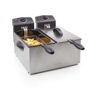 TRISTAR FRIGGITRICE AD OLIO DOPPIA 6L ACCIAIO (FR-6937)