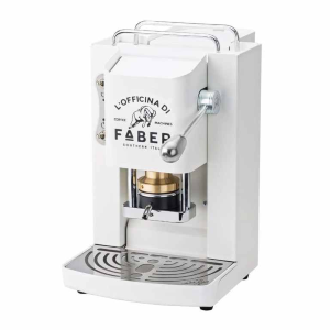 FABER MACCHINA DA CAFFE' A CIALDE PRO DELUXE PURE WHITE CROMATO