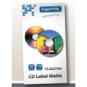 HANTOL CARTA FOTOGRAFICA A4 110 GRAMMI CD LABEL (HPA4LCD110)