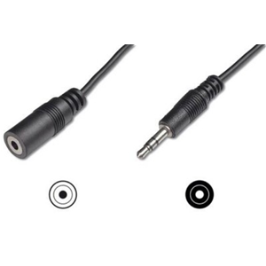 DIGITUS CAVO STEREO 3.5MM PROLUNGA PER CUFFIE M/F 3 MT (AK510200030