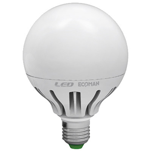 ECOMAN LAMPADA LED GLOBO E27 15W CALDA 3000K (0368C)