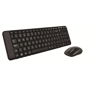 LOGITECH KIT MK220 TASTIERA + MOUSE WIRELESS NERA (920-003721)