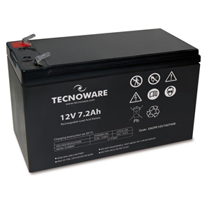 TECNOWARE BATTERIA RICARICABILE AL PIOMBO 12 V 7,2AH (EACPE12V7A2TWB) BULK